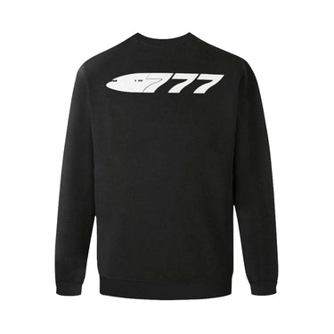 BOEING 777 Men's Oversized Fleece Crew Sweatshirt e-joyer